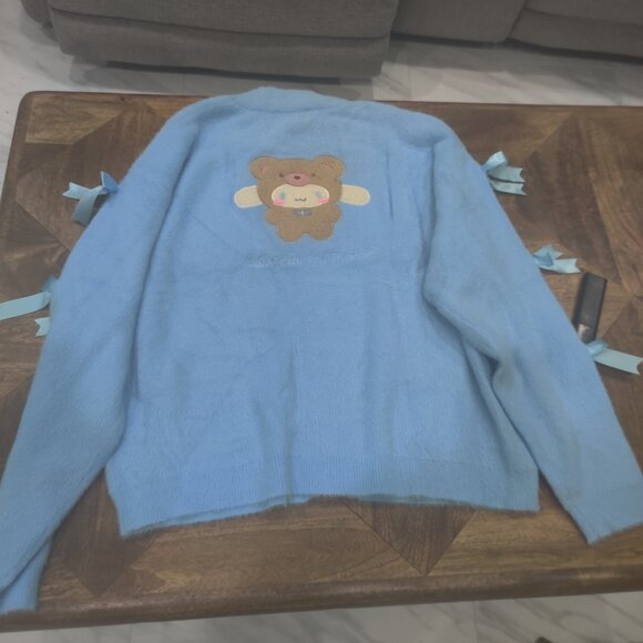 Dolls Kill Sanriio Hello Kitty and Friends fuzzy sweater size XL New Oversized - Picture 1 of 5